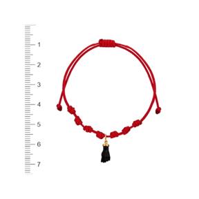 Pulsera Niña Comunión Nylon Rojo y Oro Amarillo 1-90343-0-9