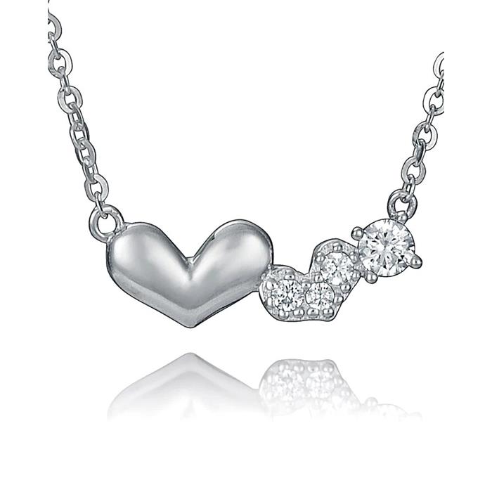 Gargantilla Viceroy Fashion Corazones Plata Baño Rodio y Circonitas 9146C000-30