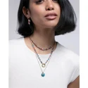Pendientes Viceroy Fashion Chic Acero Baño Oro, Piedras Nturales y Perlas  14158E01017