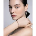 Pendientes Viceroy Fashion Chic Acero Baño Oro, Piedras Nturales y Perlas  14158E01017