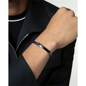 Pulsera Viceroy Fashion Piel Azul y Acero Inoxidable Hombre 75379P01013 2