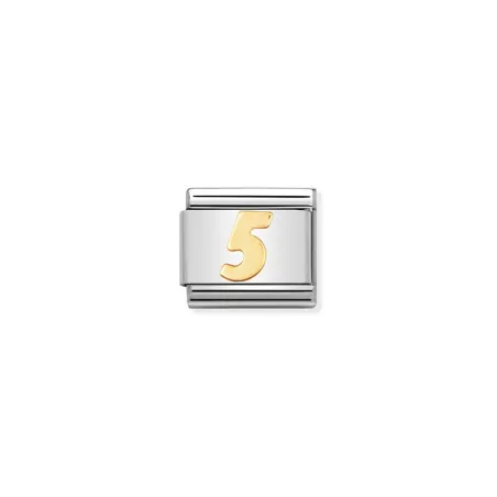 Componible Classic NUMEROS acero y oro de 18k 5