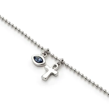 Pulsera UNOde50 Ser Único Baño Plata PUL2560AZUMTL0M
