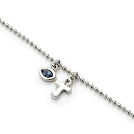 Pulsera UNOde50 Ser Único Baño Plata PUL2560AZUMTL0M