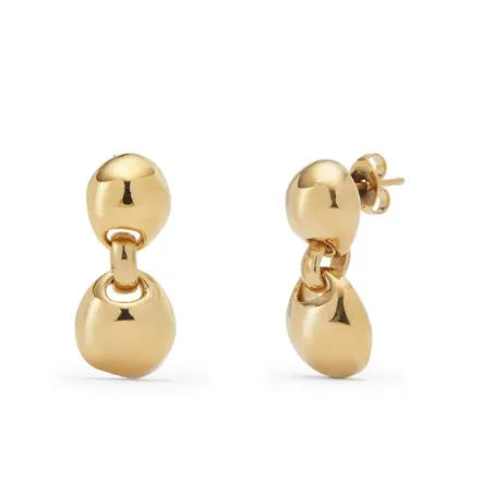 Pendientes UNOde50 Ser Intrépida Baño Oro PEN0993ORO0000U