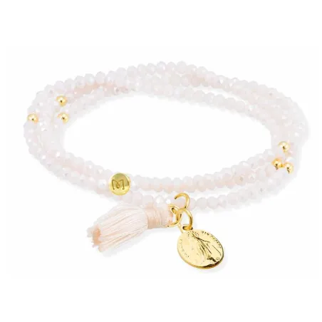 Pulsera Marina García Zen Nude Virgen Milagrosa Plata Baño Oro 90517U25