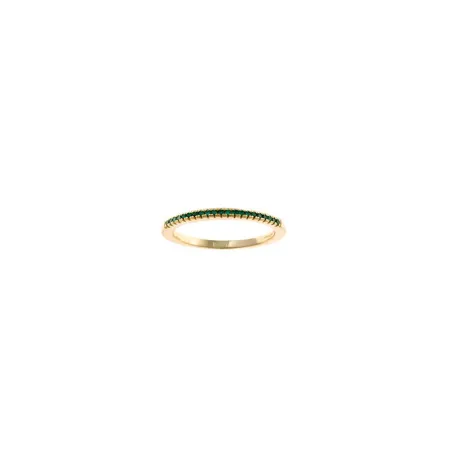 Anillo Salvatore Plata Baño Oro y Ciurconitas Verde 192S0056