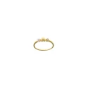 Anillo Salvatore Corazón Plata Baño Oro, Perla y Ciconita 272S0016