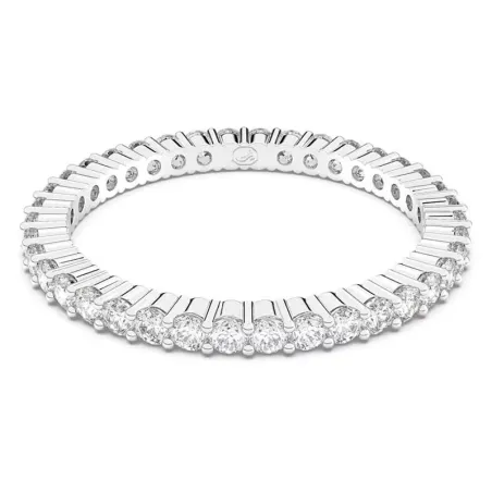 Anillo Swarovski Matrix Vittore Baño Rodio y Cristales Blancos  5656299
