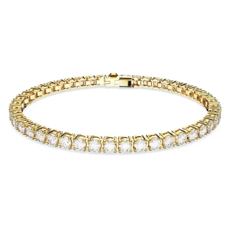 Pulsera Swarovski Matrix Tennis Baño Oro y Cristales Blancos 5657662