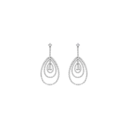 Pendientes Luxenter Thidal Lágrima Plata Baño Rodio EK2880000