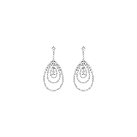 Pendientes Luxenter Thidal Lágrima Plata Baño Rodio EK2880000