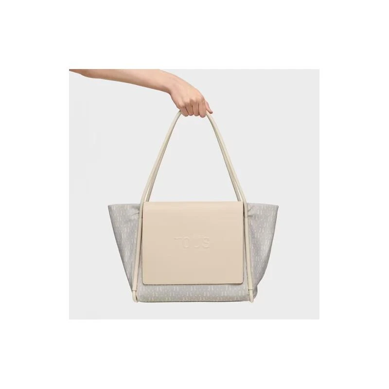 Bolso Capazo TOUS Silhouette Soft Beige Grande 2002206502