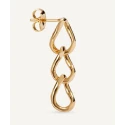 Pendientes Vidal&Vidal Gingle Eslabones Baño Oro G3768