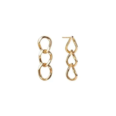 Pendientes Vidal&Vidal Gingle Eslabones Baño Oro G3768