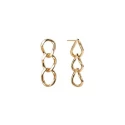 Pendientes Vidal&Vidal Gingle Eslabones Baño Oro G3768