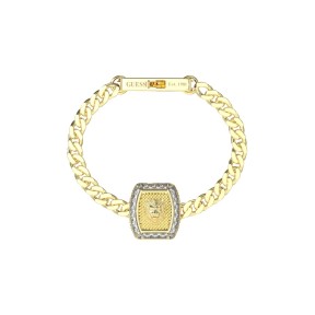 Pulsera Guess Lion King Acero Baño Oro León y Cristales...