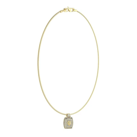 Collar Guess Lion King Acero Baño Oro y Cristales Blancos JUMN05001JWYGT-U