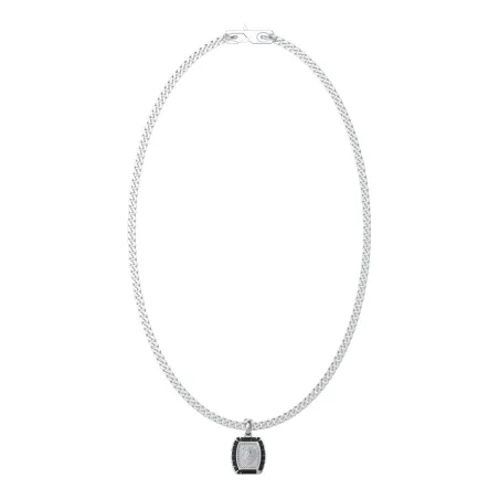 Collar Guess Lion King Acero Plateado y Cristales Negros JUMN05008JWSTT-U