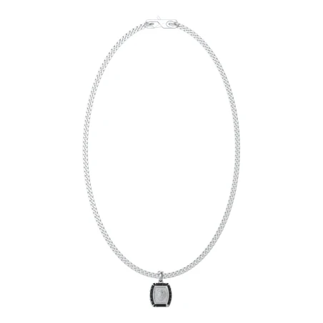 Collar Guess Lion King Acero Plateado y Cristales Negros JUMN05008JWSTT-U