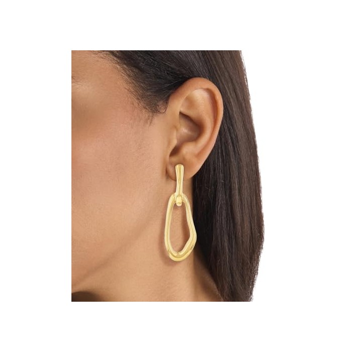 Pendientes Calvin Klein Statement Links Ovalo...