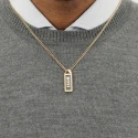 Collar Boss Kassy Emblem Acero Baño Oro Hombre 1580678
