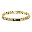 Pulsera Boss Kassy Emblem Baño Oro Hombre 1580680M