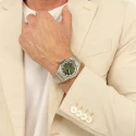 Reloj Boss Candor Plateado y Verde Cronógrafo Hombre 1514220