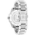 Reloj Tommy Hilfiger Th85 Crystals Plateado y Azul Analógico Mujer 1782795