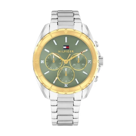 Reloj Tommy Hilfiger Mellie Plateado, Dorado y Verde Multifunción Mujer 1782785