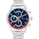 Reloj Tommy Hilfiger Rocky Plateado y Azul Multifunción Hombre 1792179