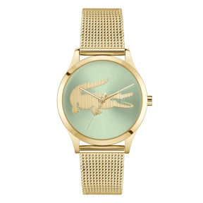Reloj Lacoste Crocodelle Dorado y Verde Analógico Mujer...