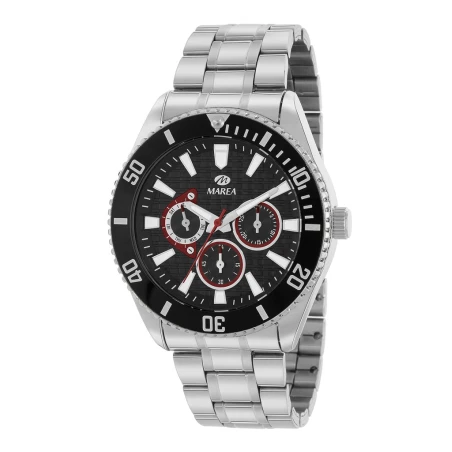 Reloj Marea Plateado y Negro Multifunción Hombre B41393/1