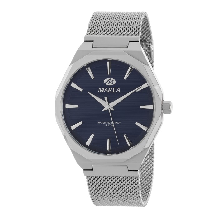 Reloj Marea Plateado y Azul Analógico Hombre...