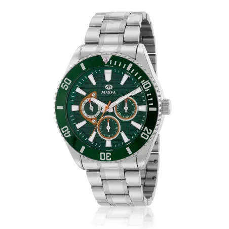 Reloj Marea Plateado y Verde Multifunción Hombre B41393/3