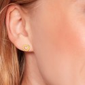 Pendientes Tommy Hilfiger Corazón Acero Baño Oro Mujer 2780972
