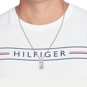 Collar Tommy Hilfiger Acero Plateado Hombre 2790627 2
