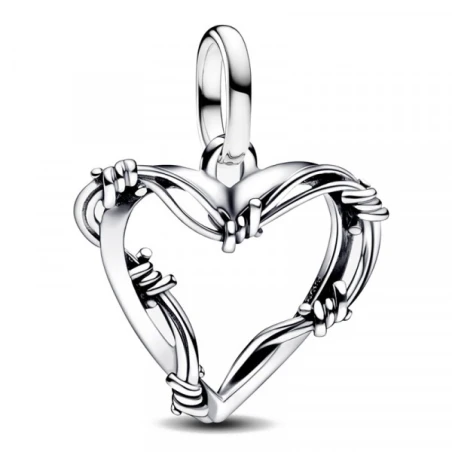 Charm Medallón Pandora Corazón de Alambre 793449C00