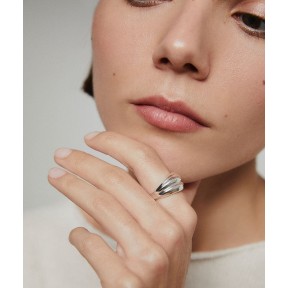 Anillo Vidal&Vidal Curva Baño Plata X279331214 2