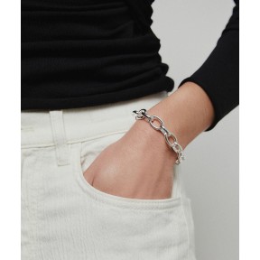 Pulsera Vidal&Vidal Izzy Eslabones Baño Plata X2789017 2