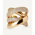 Anillo Vidal&Vidal Nica Tiras Baño Oro y Circonitas Blancas X476921214