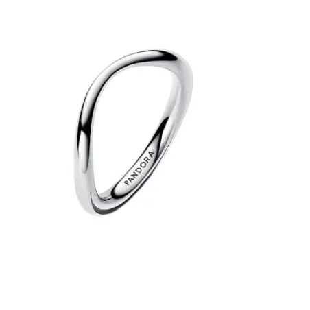 Anillo Pandora Banda Forma Orgánica Plata 193314C00
