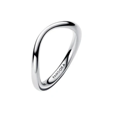 Anillo Pandora Banda Forma Orgánica Plata 193314C00