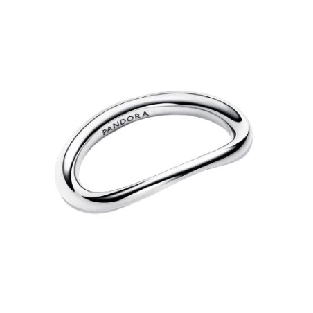 Anillo Pandora Banda Forma Orgánica Plata 193314C00