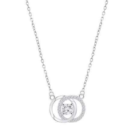Gargantilla Lotus Silver Beyond Classics Plata y Círculos Circonitas LP3820-1/1