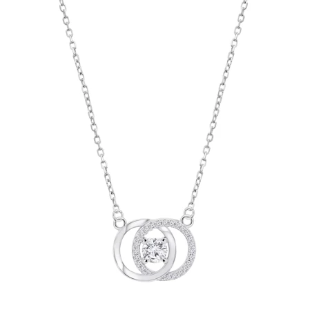 Gargantilla Lotus Silver Beyond Classics Plata y Círculos Circonitas LP3820-1/1