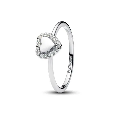 Anillo Pandora Halo Corazón Plata 193801C01