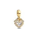 Charm Colgante Pandora Doble Corazón Brillante 763765C01