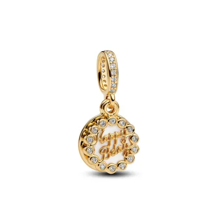 Charm Colgante Pandora Tarta Feliz Cumpleaños Baño Oro 763787C01