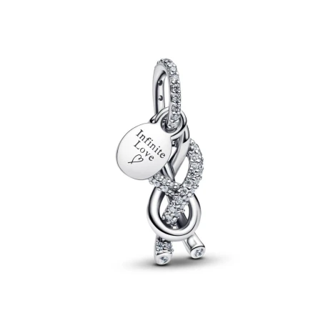 Charm Colgante Pandora Nudo Infinito y Circonitas en Pavé 793780C01